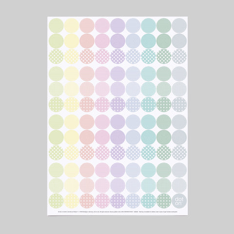 bloomy pattern dots | Bogen mit 108 Klebepunkten | Ø 20 mm - dot on