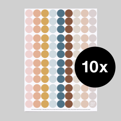 boho dots | Bogen mit 108 Klebepunkten | Ø 20 mm - dot on