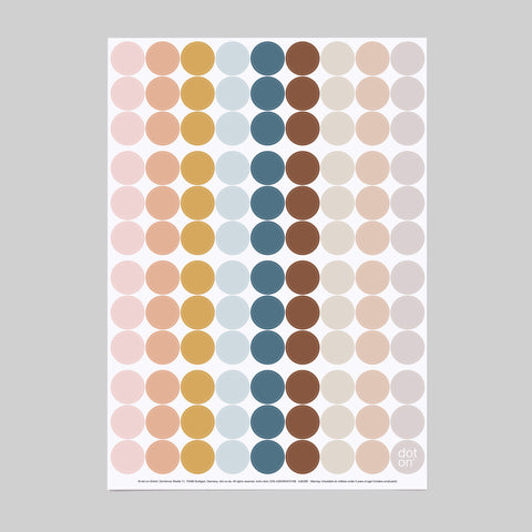 boho dots | Bogen mit 108 Klebepunkten | Ø 20 mm - dot on