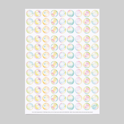 bubbly dots | Bogen mit 108 Klebepunkten | Ø 20 mm - dot on