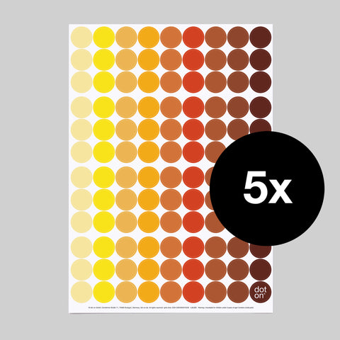 ignis dots | Bogen mit 108 Klebepunkten | Ø 20 mm - dot on