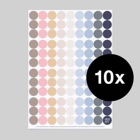 jans dots | Bogen mit 108 Klebepunkten | Ø 20 mm - dot on