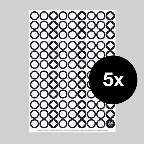 marking dots | Bogen mit 108 Klebepunkten | Ø 20 mm - dot on