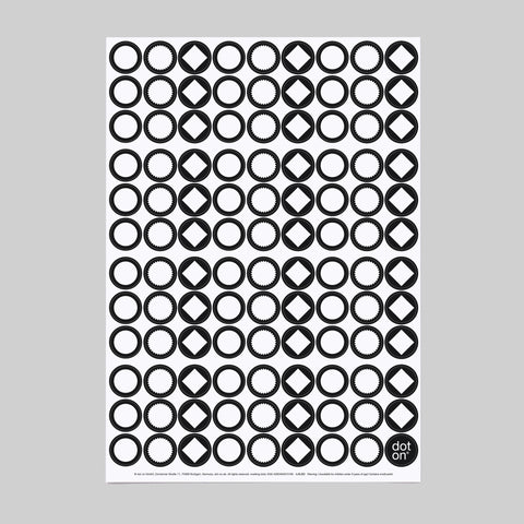 marking dots | Bogen mit 108 Klebepunkten | Ø 20 mm - dot on