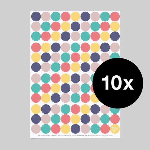 trend dots | Bogen mit 108 Klebepunkten | Ø 20 mm - dot on