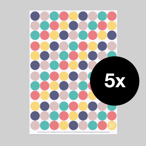 trend dots | Bogen mit 108 Klebepunkten | Ø 20 mm - dot on