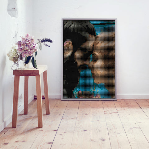 My Pixelart | Bastelset mit Stickern | Individuell bedrucktes Poster oder Platte - dot on