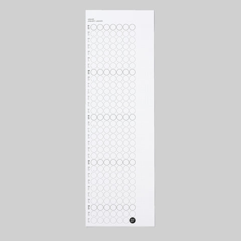 dot on Monatsplaner Wandkalender mit Klebepunkten unbeklebt weiß