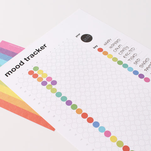Mood tracker mit Klebepunkten | 36x20,5 cm - dot on