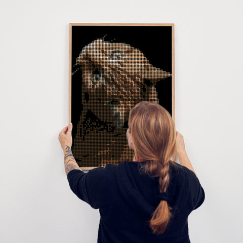 My Pixelart | Bastelset mit Stickern | Individuell bedrucktes Poster oder Platte - dot on