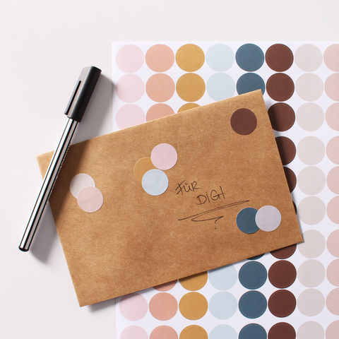 boho dots | Bogen mit 108 Klebepunkten | Ø 20 mm - dot on