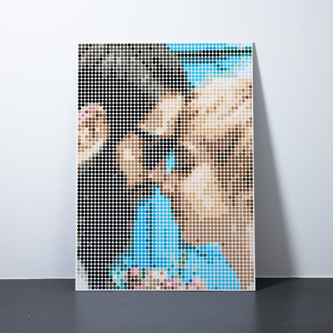my Pixelart DIY eigenes Foto als Pixelart Kleben nach Zahlen individuelles modernes Geschenk