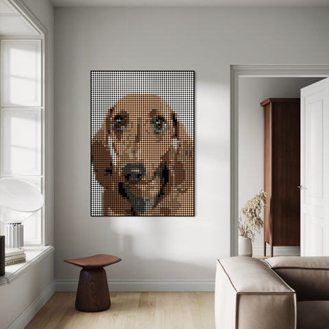 dot on my Pixelart DIY eigenes Foto als Pixelart Kleben nach Zahlen individuelles modernes Geschenk Feste & Events 109 x 153 cm