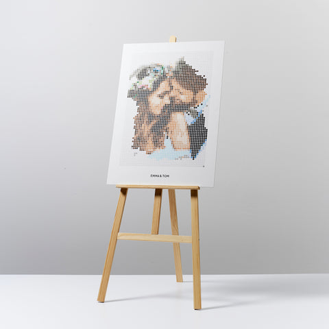 dot on my Pixelart DIY eigenes Foto als Pixelart Kleben nach Zahlen individuelles modernes Geschenk Feste & Events mit Wunschtext