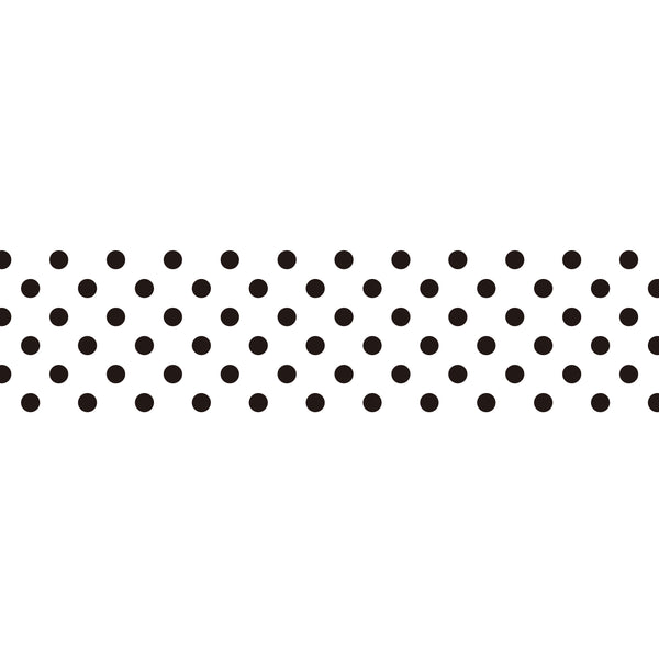 Washi Masking Tape | dotty dots | schwarz - dot on