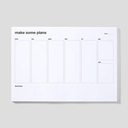 make some plans · weekly planner · A4