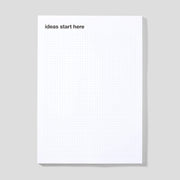 ideas start here · Notizblock · A4