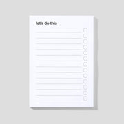 let’s do this · Notizblock · A5