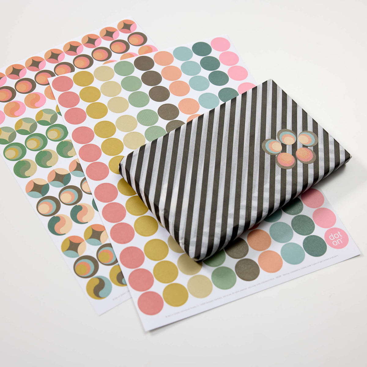 retro dots · 3er-Set · Klebepunkte Ø 20 mm