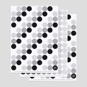 black+white dots · set of 3 · adhesive dots Ø 20 mm