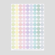 bloomy pattern dots · sticky dots Ø 20 mm