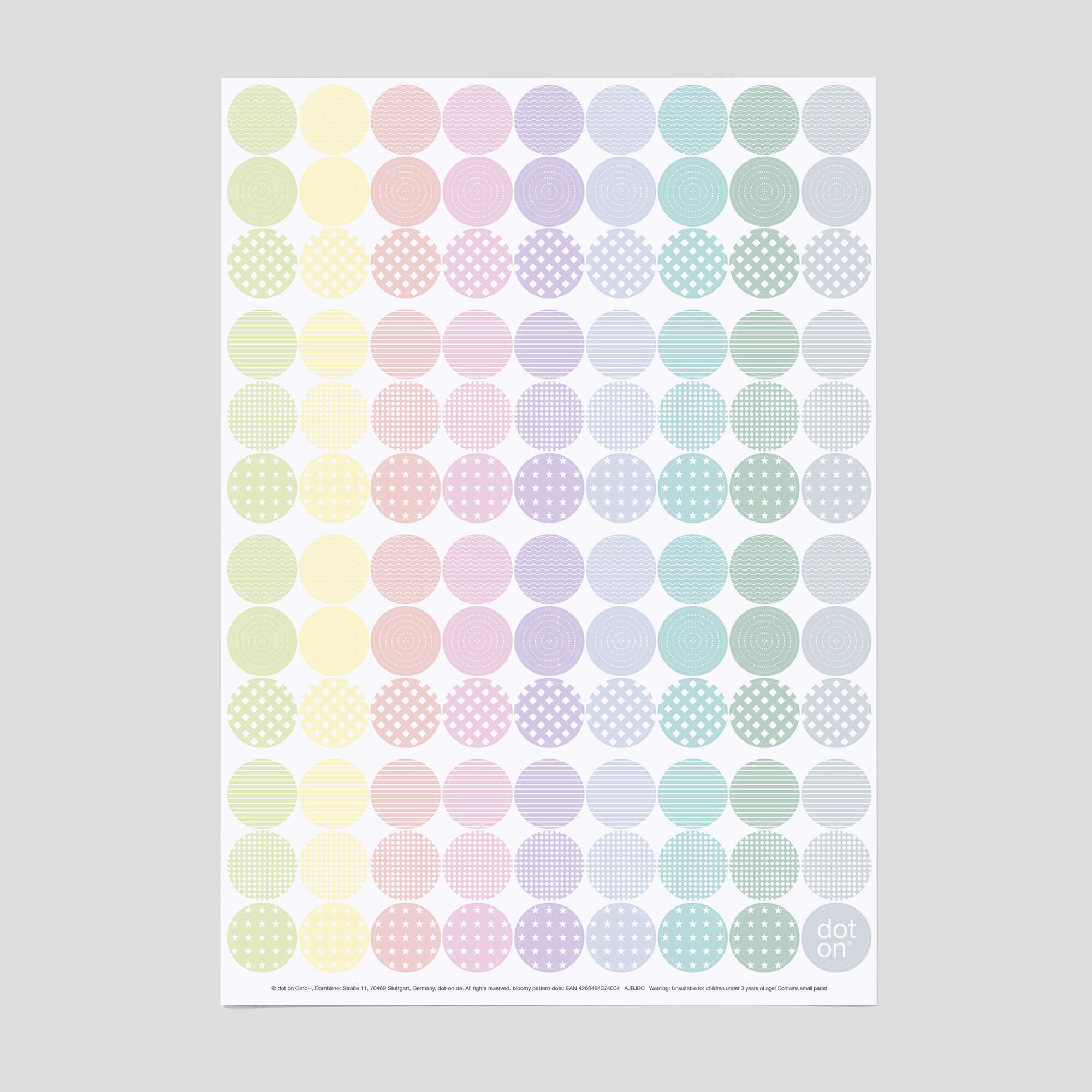 bloomy pattern dots · Klebepunkte Ø 20 mm