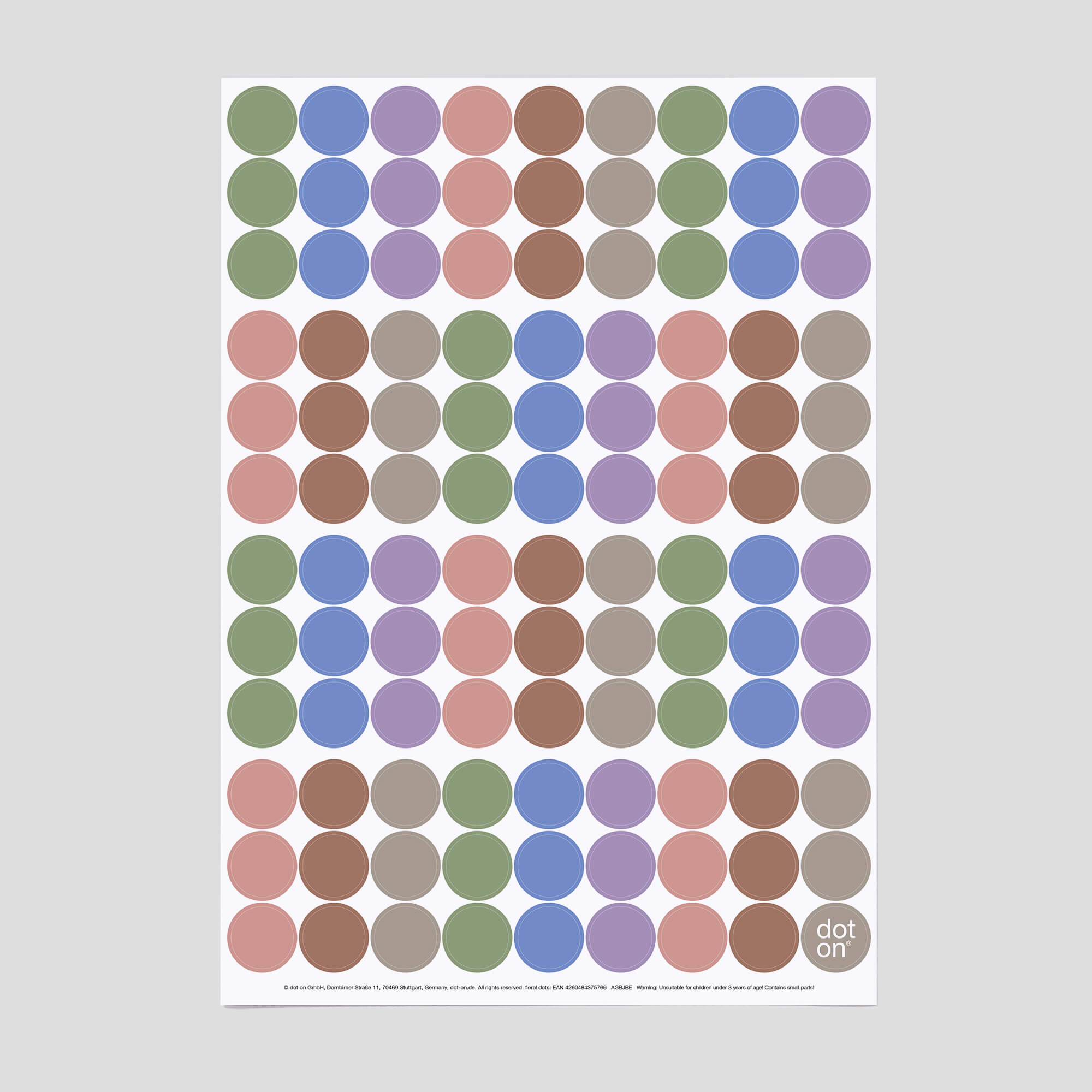 floral dots · Klebepunkte Ø 20 mm