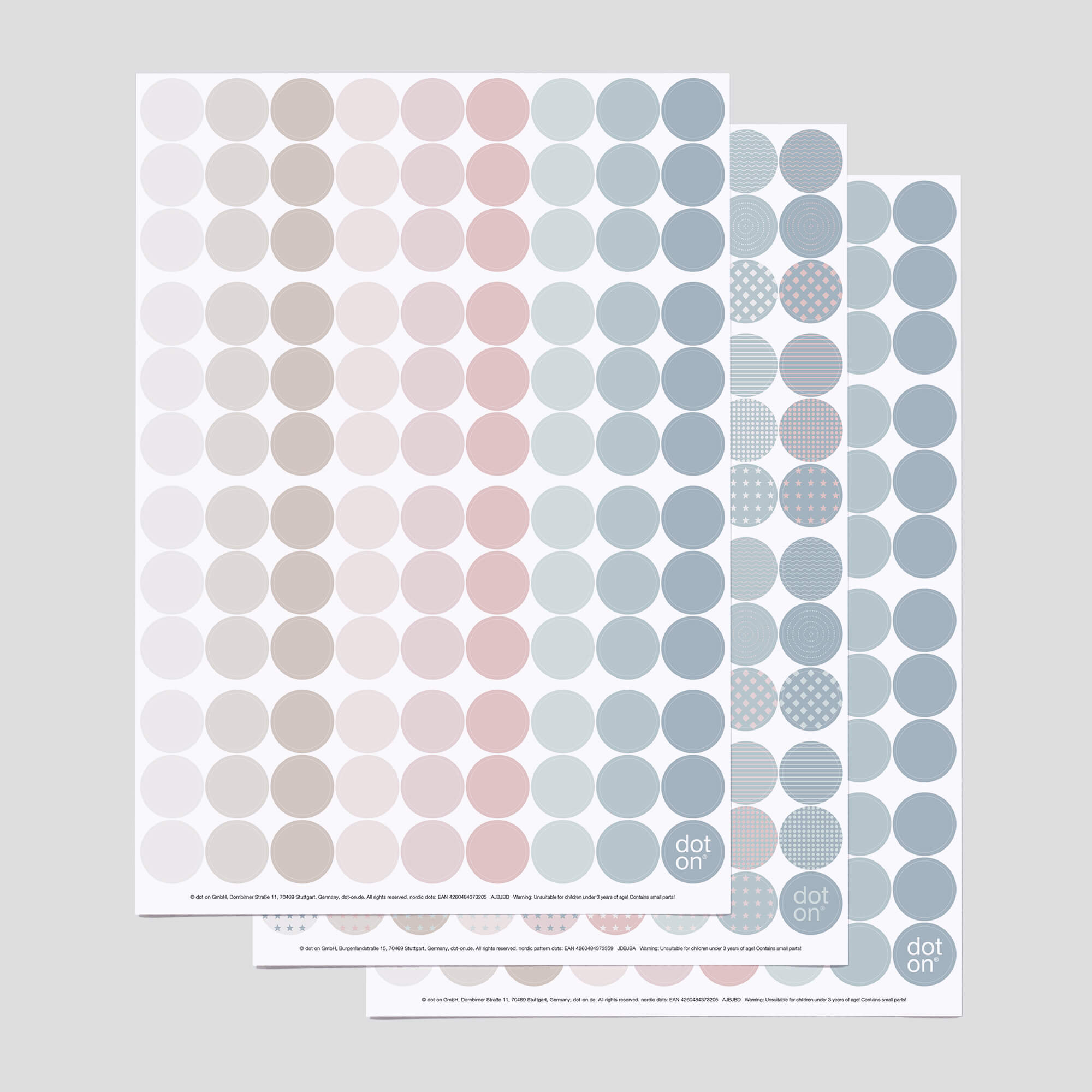 nordic dots · 3er-Set · Klebepunkte Ø 20 mm