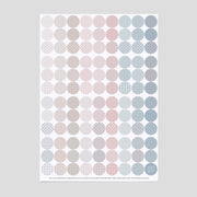 nordic pattern dots · sticky dots Ø 20 mm
