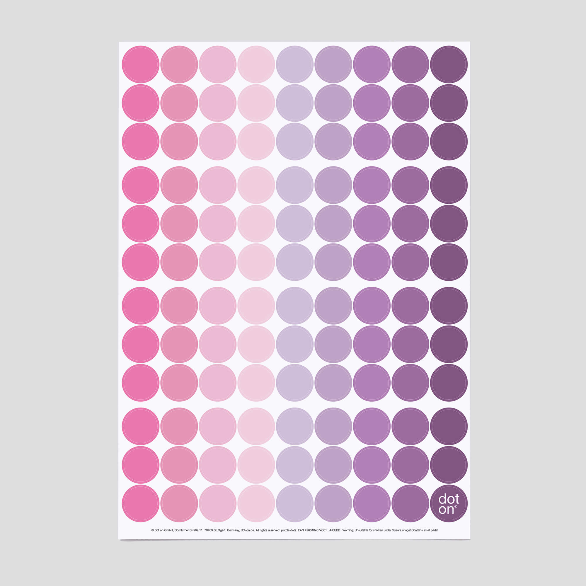 purple dots · sticky dots Ø 20 mm