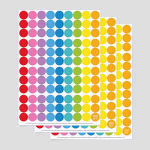 rainbow dots · 3er-Set · Klebepunkte Ø 20 mm