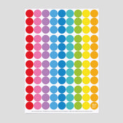 rainbow dots · sticky dots Ø 20 mm