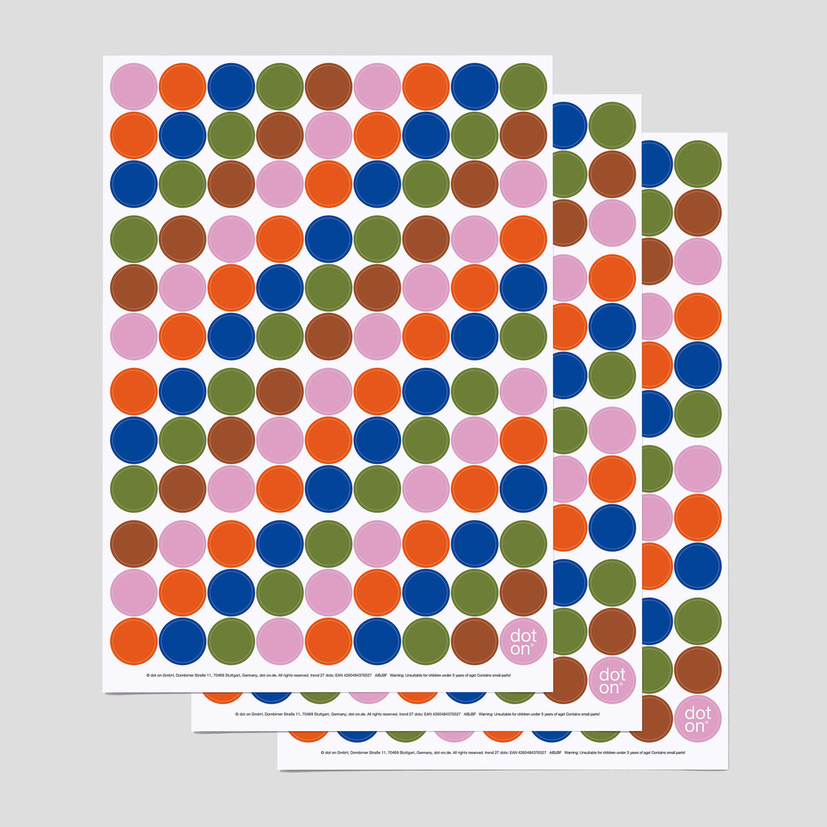 trend 2027 dots · 3er-Set · Klebepunkte Ø 20 mm