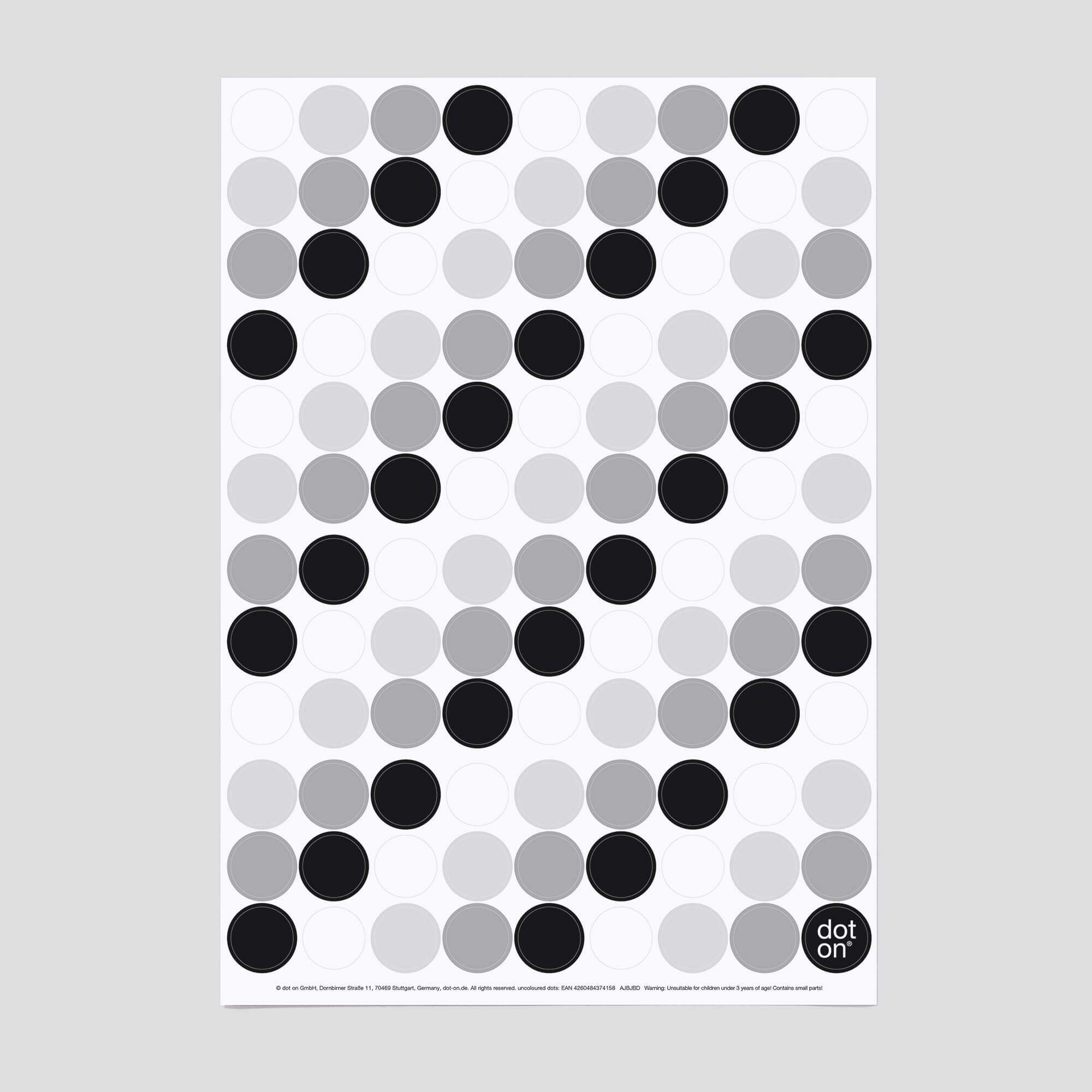 uncoloured dots · sticky dots Ø 20 mm