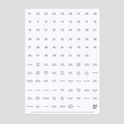 white holiday dots · sticky dots Ø 20 mm