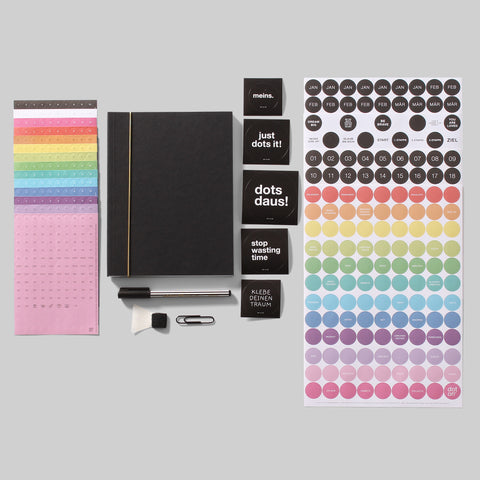 BUJO Box | rainbow edition | dotty plans Buchplaner-Set zum kreativen Planen - dot on