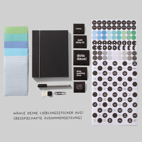 BUJO Box | customized edition | dotty plans Buchplaner-Set zum kreativen Planen - dot on