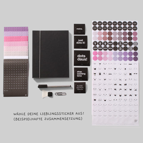 BUJO Box | customized edition | dotty plans Buchplaner-Set zum kreativen Planen - dot on