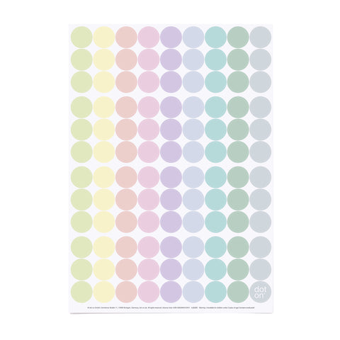 bloomy dots | Bogen mit 108 Klebepunkten | Ø 20 mm