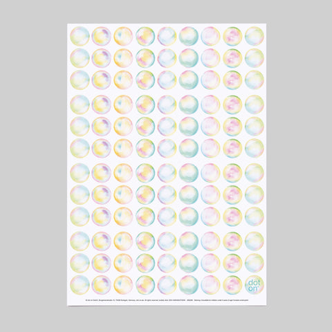 bubbly dots | Bogen mit 108 Klebepunkten | Ø 20 mm - dot on