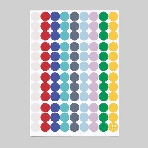 dot on 107 Klebepunkte 20 mm Claude Monet Farbpalette Kunst 