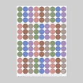 dot on 107 Klebepunkte 20 mm Trendfarben 2026 Mocha Mousse Cornflower Blue Rose Tan Cobblestone Tendril Viola Design 