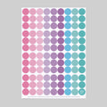 purple dots | Bogen mit 108 Klebepunkten | Ø 20 mm - dot on