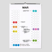 timeless planner · immerwährender Jahresplaner mit Klebepunkten
