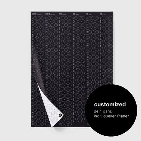 Annual planner 2025 CUSTOMIZED | in 4 formats