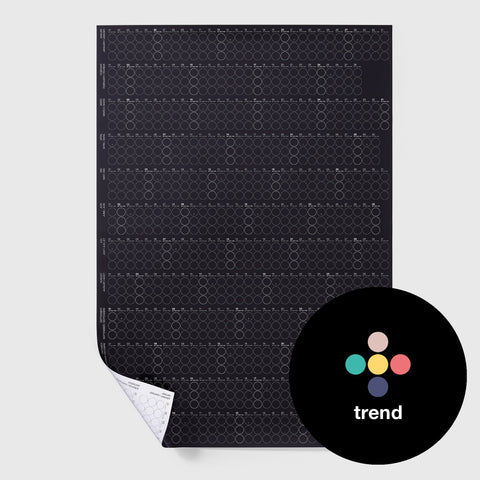 Annual planner 2025 with adhesive dots | TREND 2025 | in 4 formats