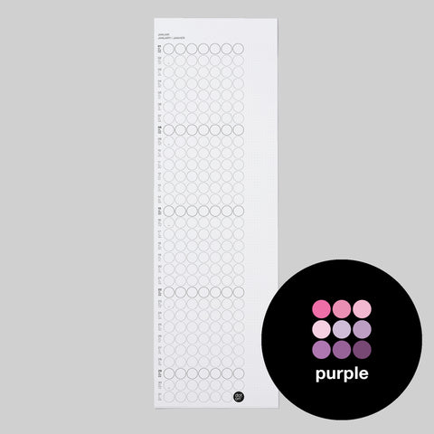 Annual Planner 2025 with adhesive dots | Purple Edition | in 4 formats