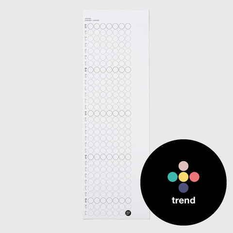 Annual planner 2025 with adhesive dots | TREND 2025 | in 4 formats