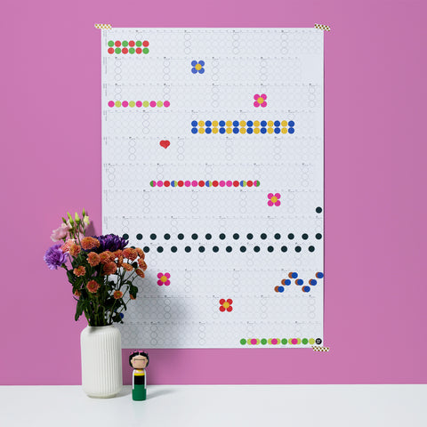 Annual planner 2025 with sticky dots | edition: Frida Kahlo