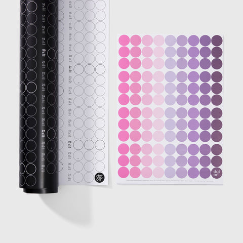 Annual Planner 2025 with adhesive dots | Purple Edition | in 4 formats